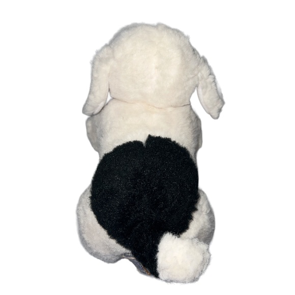 APPLAUSE BRAVO WHITE BLACK BAXTER PUPPY DOG STUFFED ANIMAL PLUSH TOY - Picture 3 of 7